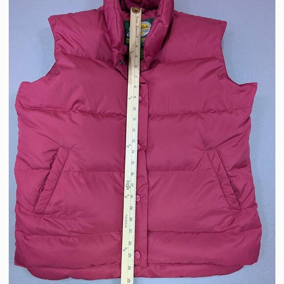 Cabela's Premier Northern Goose Down 550 Puffer Vest Womens Small Pink Gorpcore - Picture 6 of 10